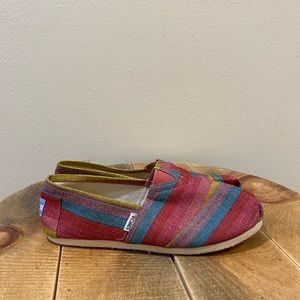 Womens Striped Toms Size 9